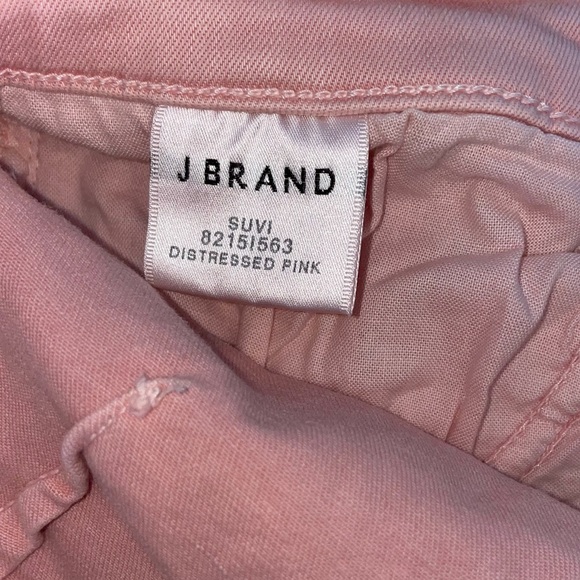 J BRAND Suvi Distressed Pink Cropped Pants Size 27 - Picture 9 of 10